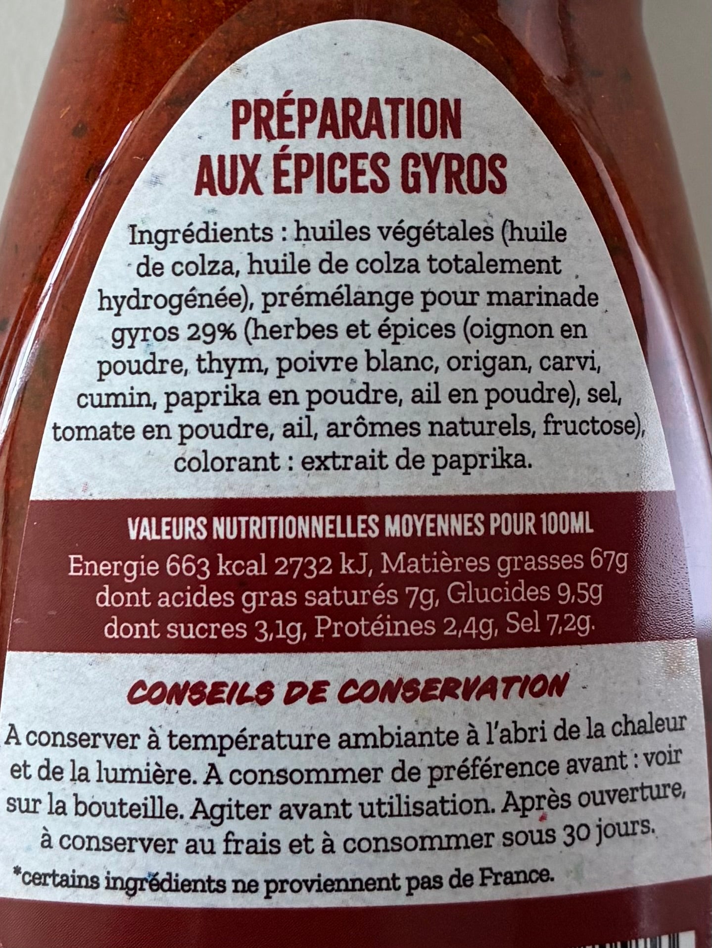 Marinade grecque 160ml